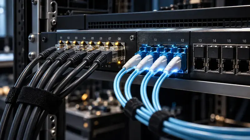 AI-generated concept: Modular network connectors representing permission-scoped system integrations.